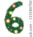 numbers from grass for Christmas decorations  133580700