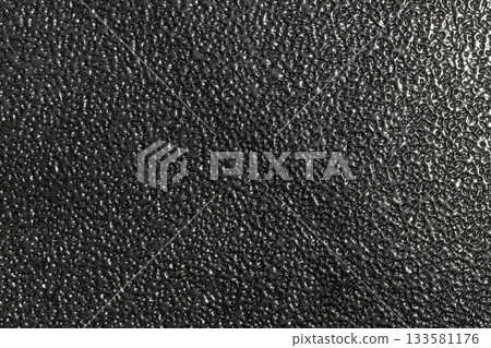 Steel surface with shiny black powder coating, abstract industrial photo texture 133581176