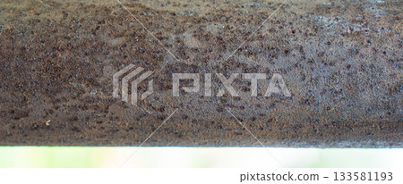 Rust. massive rusty old pipelines in an industrial area Rust. massive rusty old pipelines in an industrial area 133581193