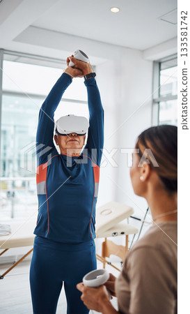 利用虛擬實境技術進行老年人復健和數位醫療保健 利用虛擬實境技術進行老年人復健和數位醫療保健 133581742