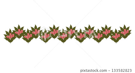 A border of light pink, lush roses for your design. A border of light pink, lush roses for your design. 133582823