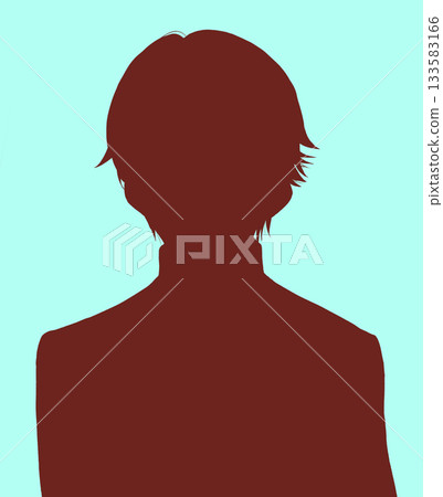Male student silhouette in school uniform Male student silhouette in school uniform 133583166
