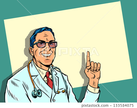 vector, doctor, male 133584075