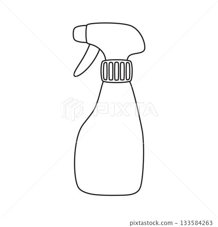 outline water spray bottle 133584263