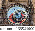 Prague, czech republic, august 9, 2023. Prague astronomical clock displaying time, zodiac signs, and astronomical positions, a historic landmark in old town square 133584600