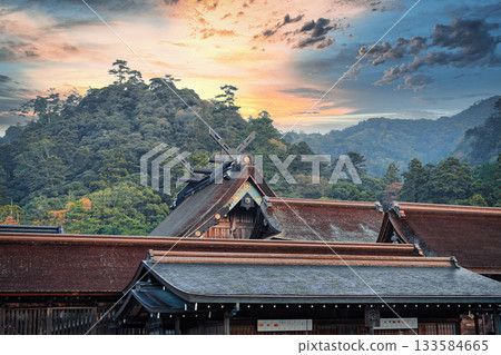 出雲大社神社正殿景色 出雲大社神社正殿景色 133584665