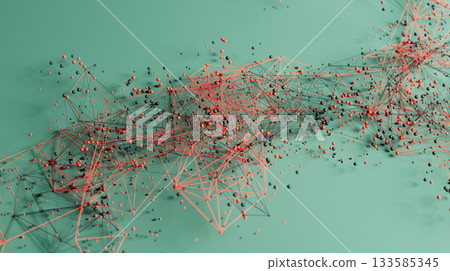 Abstract Connectivity: A Colorful Network in 3D Space Abstract Connectivity: A Colorful Network in 3D Space 133585345