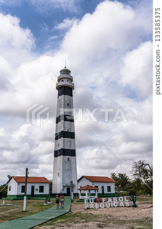 The lighthouse of Mandacaru, Barreirinhas, Maranhao, Brazil, overlooking the Preguicas River The lighthouse of Mandacaru, Barreirinhas, Maranhao, Brazil, overlooking the Preguicas River 133585375