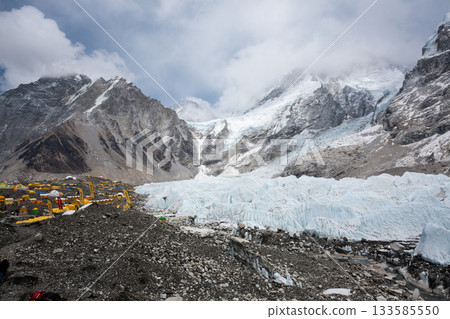 Everest south base camp view, Nepal 133585550