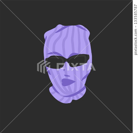 Hand drawn abstract vector graphic clipart illustrations collection with bandit girl in balaclava.Trendy modern female design concept.Vector woman fashion portrait contemporary art.Beauty model. Hand drawn abstract vector graphic clipart illustrations collection with bandit girl in balaclava.Trendy modern female design concept.Vector woman fashion portrait contemporary art.Beauty model. 133585787