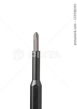 Iron bit with screwdriver on Isolated on white background 133586161