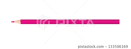 red colored pencil isolated on white background red colored pencil isolated on white background 133586169
