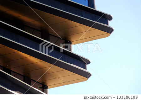 Masarycka MSD Masaryk Station Development office and retail building by Zaha Hadid Architects with golden facade on November 19, 2025 in Prague, Czech Republic. 133586199