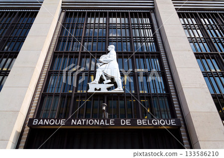 The National Bank of Belgium next to Cathedral of St. Michael and St. Gudula on May 20, 2025 in Brussels, Belgium. The National Bank of Belgium next to Cathedral of St. Michael and St. Gudula on May 20, 2025 in Brussels, Belgium. 133586210
