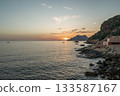 Sunset Westcoast Porto Corsica France medieval Town Mediterranean Sea Calanches de Piana 133587167