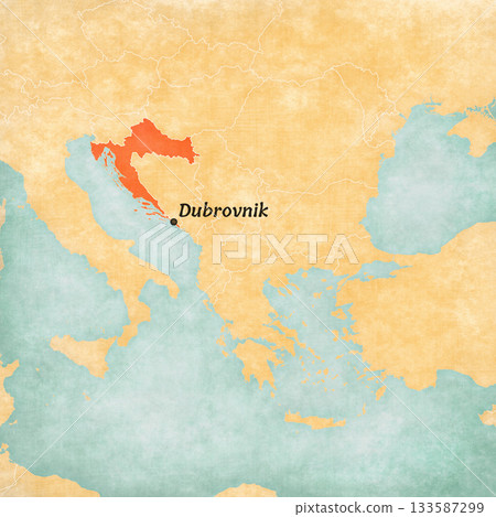 Map of Balkans - Dubrovnik Map of Balkans - Dubrovnik 133587299