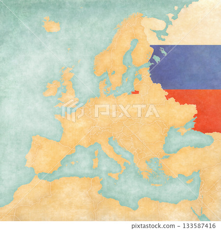 Map of Europe - Russia 133587416