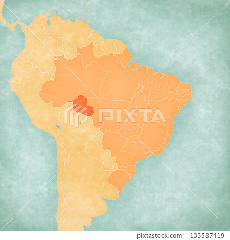 Map of Brazil - Rondonia Map of Brazil - Rondonia 133587419
