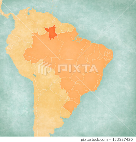 Map of Brazil - Roraima Map of Brazil - Roraima 133587420