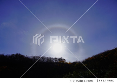 Sun halo over Mt. Nioji Sun halo over Mt. Nioji 133587660
