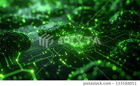 綠色發光電路和晶片結構 綠色發光電路和晶片結構 133588051