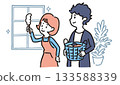 A couple doing housework 133588339