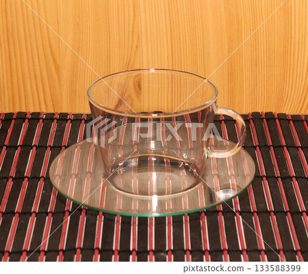 Glass teacup 133588399