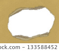 Torn and holey paper background material cardboard 133588452