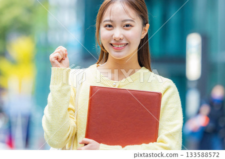 Businesswoman holding a file Businesswoman holding a file 133588572