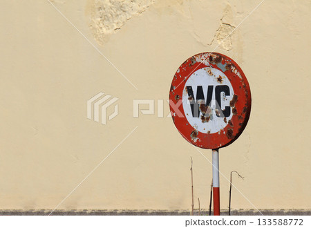 WC sign 133588772