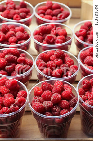 Raspberry cups Raspberry cups 133588984