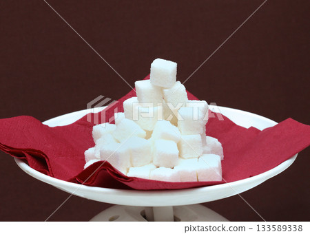Sugar cubes napkin 133589338
