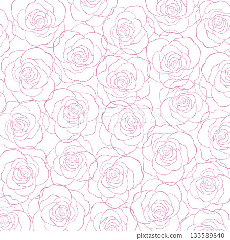 Hand-drawn rose background Hand-drawn rose background 133589840