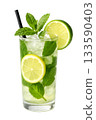 mojito, cocktail, lime 133590403