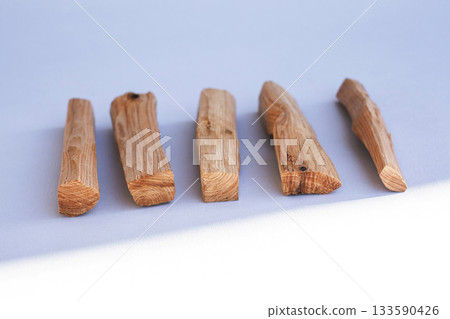 wooden kitchen collection stacked view closeup 133590426
