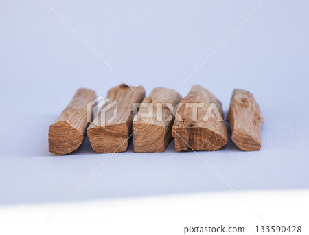 wooden kitchen collection stacked view closeup 133590428