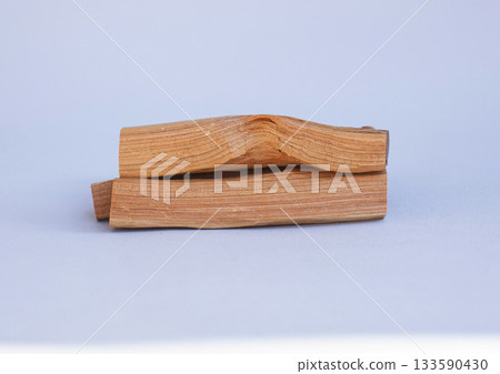 wooden kitchen collection stacked view closeup wooden kitchen collection stacked view closeup 133590430