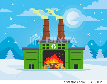 waste incineration plant and emission of harmful substances into the atmosphere. 133590459