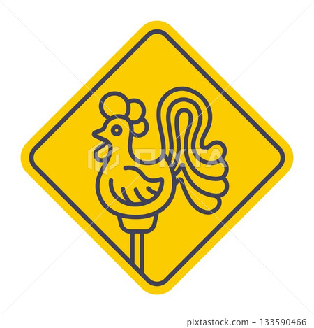 Red lollipop cockerel for kids. Red lollipop cockerel for kids. 133590466