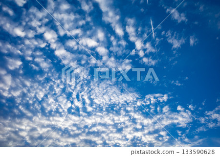 Blue sky with cumulus clouds d-1 133590628