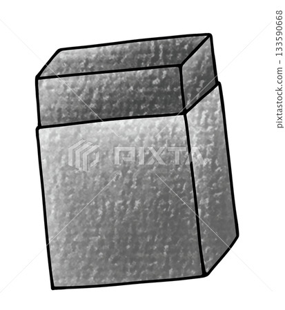 A simple, new black eraser with an analog look A simple, new black eraser with an analog look 133590668