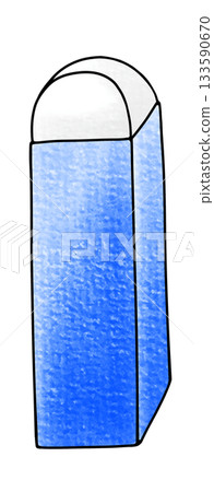 一個簡單、鬆散、長條狀的橡皮擦正在使用中——模擬風格 133590670