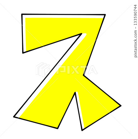 Triangular base design "S" solid color 133590744