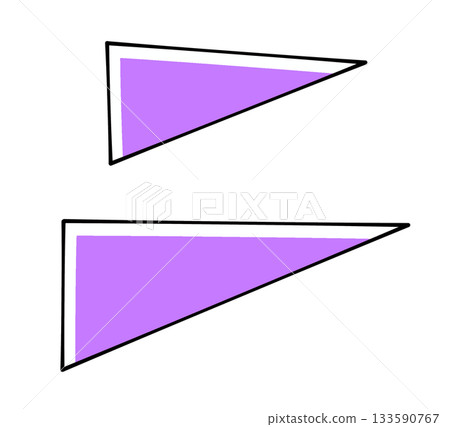 Triangular base design "Ni" solid color Triangular base design "Ni" solid color 133590767