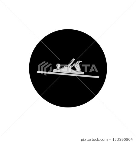 vector illustration of wood shaving chisel, 133590804