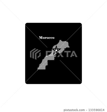 Morocco map icon simple design Morocco map icon simple design 133590814