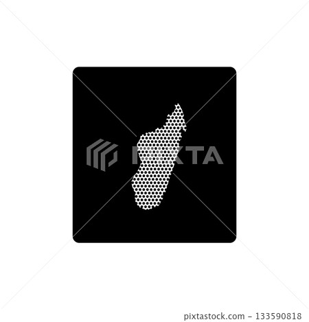Madagascar map icon transparent style Madagascar map icon transparent style 133590818