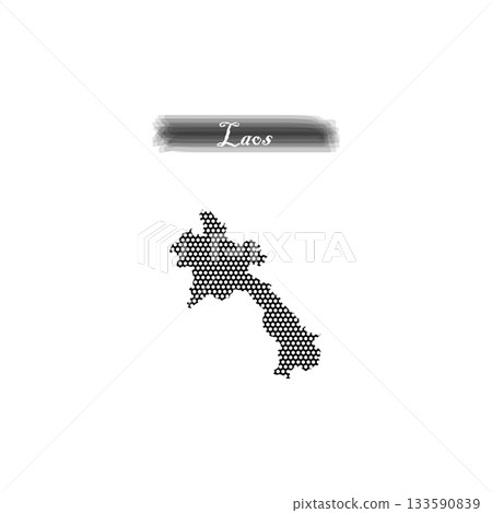 Vectors illustration of Laos map. Vectors illustration of Laos map. 133590839