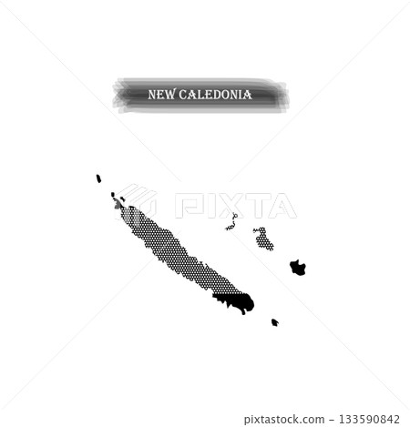 Vectors illustration of New Caledonia map. 133590842