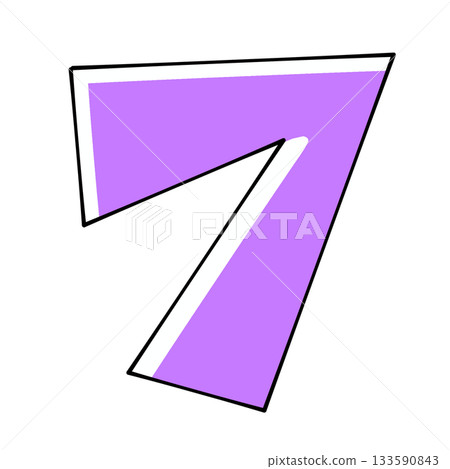 Triangular base design "F" solid color 133590843